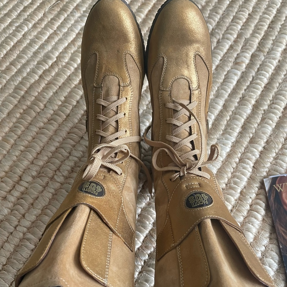 Cesare Paciotti suede leather zipper Moto tall boots 39